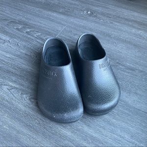 Birkenstock black slip on clog